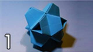 Origami Truncated Stellated Octahedron Folding Instructions  Part One [upl. by Andrey]