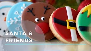 Beginner Christmas Cookies Santa Rudolph Gingerbread Snowman amp Snowflake [upl. by Syck580]