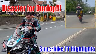 IOMTT 2024 Superbike TT  Disaster for Dunlop [upl. by Razatlab]