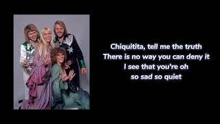 Chiquitita ABBA lyrics video [upl. by Greabe]