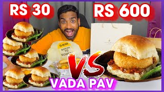 Rs 600 Cheap Vs Expensive Vada Pav  Veggie Paaji [upl. by Onia]