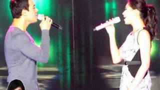 Sarah Geronimo and Erik Santos duet  Hanggang Ngayon OFFCAM 10Jul11 [upl. by Lonnie]