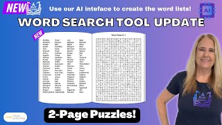 🚨Create Large Print Puzzles with A Book Creator 2Page Word Searches Made Easy🧩 [upl. by Anelrahs]