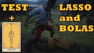 Reinforced lasso and bolas tested bounty hunter weapons in red dead online [upl. by Lon]