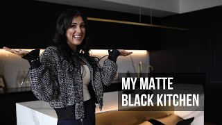 My Matte Black Kitchen  Before and After  Luxury Home Design [upl. by Sikes207]