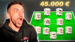 45000 € EN FIFA POINTS  LA MEJOR PLANTILLA DE LA HISTORIA DE FC 24  DjMaRiiO [upl. by Nahtnamas]