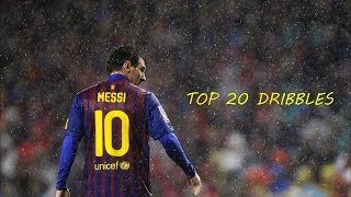 Lionel Messi  Top 20 Dribbles Ever No Goals  HD [upl. by Yenolem987]