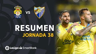 Resumen de UD Las Palmas vs Málaga CF 21 [upl. by Bilski90]