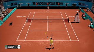 Thiago Monteiro vs Dušan Lajović ATP Madrid Open 24 AO International Tennis 1080x60 fps [upl. by Shuma]