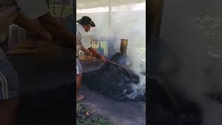 Making Burned Rice Husk ricehusk burn compost fertilizer organicfertilizerforplants organic [upl. by Ramso884]