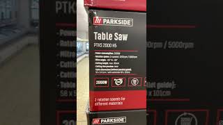 Lidl Parkside Table Saw PTKS2000H5 is it any good Only €169 shorts lidl [upl. by Blumenthal]