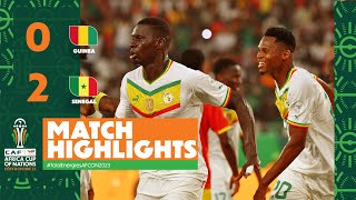 HIGHLIGHTS  Guinea 🆚 Senegal TotalEnergiesAFCON2023  MD3 Group C [upl. by Arotal]