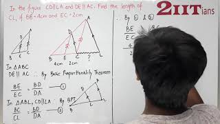 SIMILARITY Exercise 132 Q6 Class X ICSE  IIT JEE CD  LA and DE  AC Find the length [upl. by Mazur]