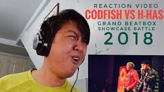 REACTION  CODFISH vs HHAS  Grand Beatbox SHOWCASE Battle 2018 [upl. by Teri]