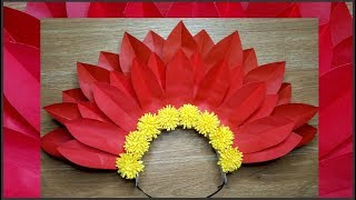 EASY HEADDRESS TUTORIAL VIDEO HOW TO MAKE EASY FLORAL HEADDRESS FOR FESTIVAL [upl. by Bianka]