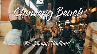 Walking Chaweng Beach Nightlife  Ko Samui Thailand  In 1440p [upl. by Selrahcnhoj]