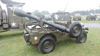 M38A1 Jeep with M28 Davy Crockett nuclear recoilless rifle detail walk around video [upl. by Dedra707]