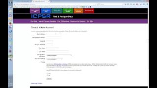 ICPSR Part 1 Creating an ICPSR Account [upl. by Israeli]