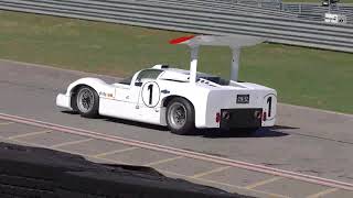 Chaparral 2 2E and 2F at Speed on the Track at the American Speed Festival [upl. by Grange]