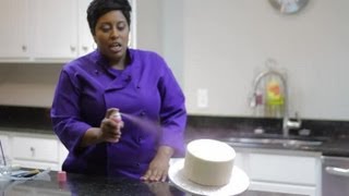 Cake Decorating With a Spray Can  Cake Decorating [upl. by Lemcke]