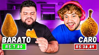 Coxinha CARA VS Coxinha BARATA  React Thiago Quatroque [upl. by Aihtnic592]