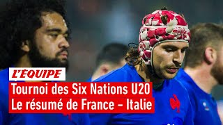 Tournoi des Six Nations U20  Désillusion des Bleuets face à lItalie  le résumé du match [upl. by Legge]