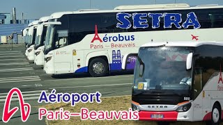 Beauvais Tillé airport to Paris city center Porte Maillot By BusOne way ticket price is €18【4K】 [upl. by Gaelan]