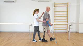 Prosthetic gait training  From the parallel bars to free walking  Ottobock [upl. by Ynney575]