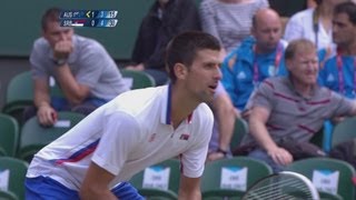 Hewitt AUS v Djokovic SRB Mens Tennis 3rd Round Replay  London 2012 Olympics [upl. by Larry]