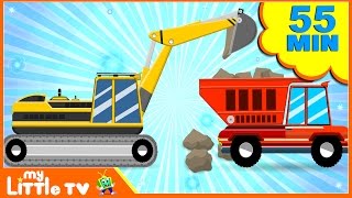 JCB Excavator  Digger Cartoons  Bulldozer  Dump Truck for Kids  Children Videos [upl. by Prestige]