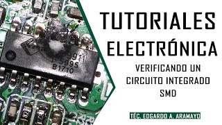 Verificando un Circuito Integrado de audio tipo SMD [upl. by Ived]