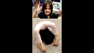 shorts Our 5 Year Old Twins Got Talent Gymnastics amp Contortion [upl. by Kipton]