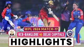 RCB vs DC Final Match WPL 2024 Highlights  WPL Highlights 2024  DC vs RCB Highlights Today [upl. by End]