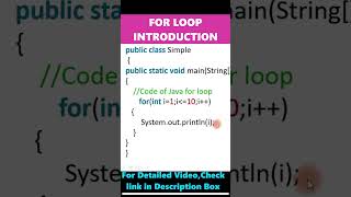 For Loop Introduction  What is FOR LOOP [upl. by Nadean760]