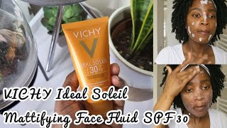 Vichy Ideal Soleil Mattifying Face Fluid SPF30 Sunscreen Review 10  Oily Acne Prone Skin Skin [upl. by Donaldson784]