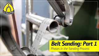 Belt Sanding Part 1 Phases in the sanding process  KLINGSPOR Abrasives USA [upl. by Heydon16]