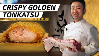 How Crispy Golden Fried Pork Is Made at Tokyos Tonkatsu Hinata — The Experts [upl. by Leiuqese]