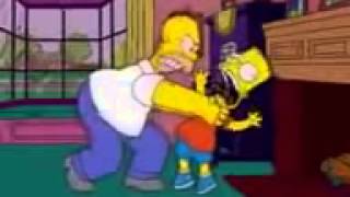 The Simpsons moments Homer strangles Bart [upl. by Huesman]