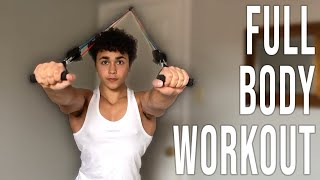 Full Body Resistance Band Workout At Home Workout [upl. by Sillek625]