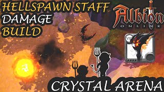 Hellspawn Imp Shapeshifter Staff Damage Build  Crystal Arena Gold 4Season 21  Albion Online [upl. by Oakleil]