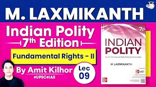 Complete Indian Polity  M Laxmikanth  Lec 9 Fundamental Rights Part 2  StudyIQ Polity Book [upl. by Haden]