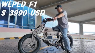 EBike WEPED F1 PAS mode Max speed 80kmh 50 MPH [upl. by Gerti]