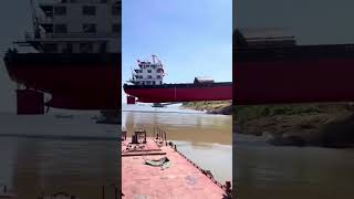 The Longest Tanker Vessel launching [upl. by Otreblig]