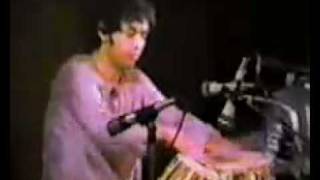 Zakir Hussain solo with Ajoy Chakraborty in harmonium [upl. by Nilknarf]