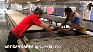 How Batiks Are Made  Hand screened batik designs [upl. by Donnamarie]