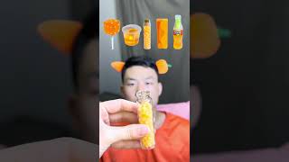 🧡🍊🥕🎧ASMR Orangethemed Mukbang  Perfect for Sleepimmersive asmr asmrsounds [upl. by Dunaville39]