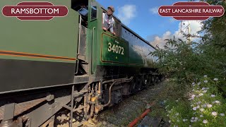 Ramsbottom Railway 34072 257 SQUADRON [upl. by Ardie]