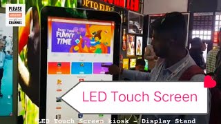 media expo 2020 part 3 LED Touch Screen kiosk  Display Stand Android touch screen kiosk [upl. by Tolkan]