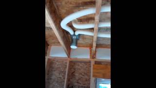 Zehnder Comfoair 350 HRV Rough Installation [upl. by Fania]