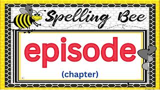 Spelling Bee Word List  List 7  for Grades 1 to 3 [upl. by Zavala]